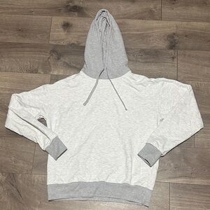 Denim & Flower Light Gray Hoodie